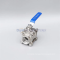 Stainless Steel 3 Piece Ball Valve BSPP